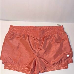 RBX Peach Athletic Shorts with Elastic Waistband and Lightweight Fabric NWOT